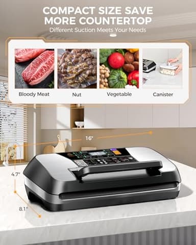 95kpa Vacuum Sealer Machine silver - Image 6