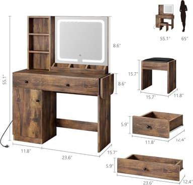 GarveeHome Makeup Vanity Desk - Image 2