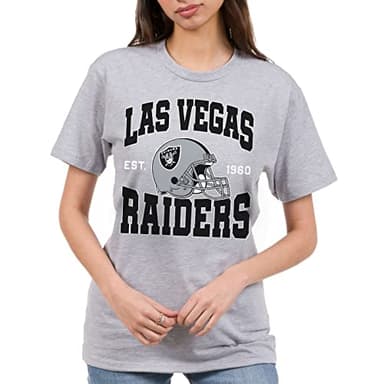 Junk Food Clothing x NFL - Las Vegas Raiders - Team Helmet - Unisex Adult Short Sleeve Fan T-Shirt for Men and Women - Size 3X-Large - Image 2