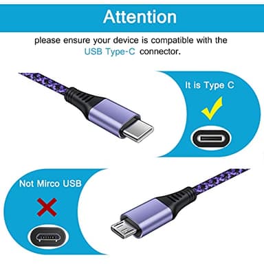 S24 Ultra USB Type C Cable Fast Charging 6FT/2Pack for Samsung Galaxy S24/S23/S22/S21/S25/S25 Ultra,3.1A USB C to USB A Cord Android Phone Car Cable Fast Charging for Google Pixel 10/9/8,iPhone 17 16 - Image 2