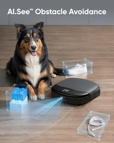 eufy S1 with All-in-One Station, HydroJet System with Roller Mop, Robot Vacuum and Mop Combo, Incredible Suction, Obstacle Avoidance, Multi-Level Mapping, Mop Auto-Retraction, Perfect for Pet Hair - Image 5