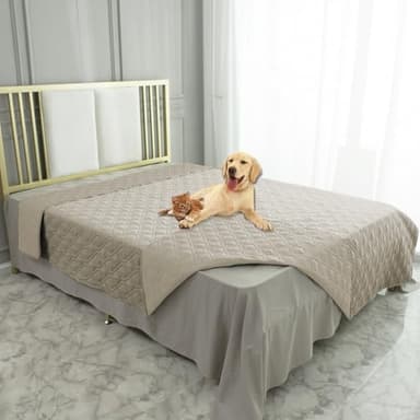 Ameritex Waterproof Dog Bed Cover Pet Blanket for Furniture Bed Couch Sofa Reversible - Image 1
