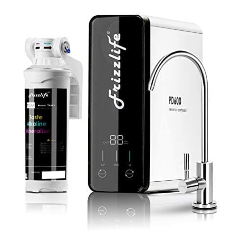 Frizzlife Reverse Osmosis Water Filter - Alkaline Mineral pH+, 600 GPD High Flow, Tankless RO Reverse Osmosis System, Under Sink, Reduce TDS, Compact, 2:1 Drain Ratio, PD600-TAM3 - Image 1