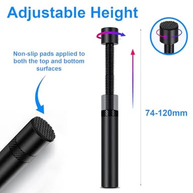 California JOS GPU Support Bracket Graphics Card Brace Anti-Sag Holder Height Adjustable Video Card Stand Black Large - Image 4