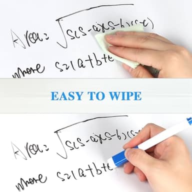 ZNCMRR 78.7"x17.7" Whiteboard Sticker for Wall White Board Contact Paper Dry Erase Wallpaper with 3 Markers Adhesive Poster Board Whiteboard for School Office Home Kids Drawing - Image 5