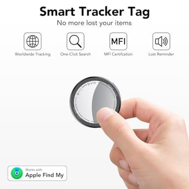 2025 New [Apple MFi Certified] (iOS Only) Air Tracker Tags-4 Pack, Bluetooth Tracker for Apple Find My, Replaceable Battery, Key Finder and Item Locator Smart Tag for Keys, Bags, Luggage, Pets, Wallet - Image 2
