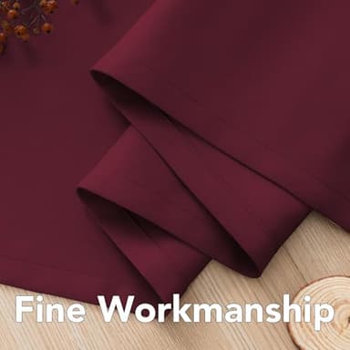 H.VERSAILTEX Premium Blackout Curtains for Bedroom Thermal Insulated Room Darkening Curtains Bedroom Curtains for Christmas Home Decoration - Grommet Top (2 Panels,Burgundy, 52 by 84 - Inch) - Image 6