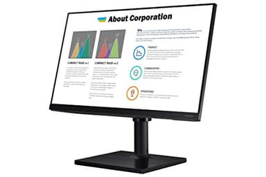 SAMSUNG FT45 Series 27-Inch FHD 1080p Computer Monitor, 75Hz, IPS Panel, HDMI, USB Hub, Height Adjustable Stand, 3 Yr WRNTY (LF27T450FQNXGO),Black - Image 3