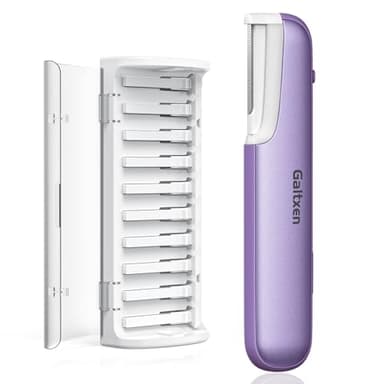 Dermaplaning Tool for Women - Facial Exfoliation & Peach Fuzz Hair Removal with Rechargeable Sonic Edge Technology, 10 Refill Blades - Image 1
