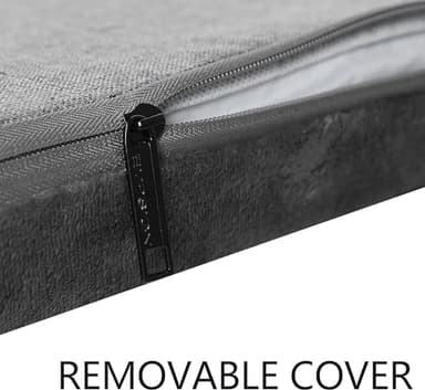 EMPSIGN Stylish Dog Bed Mat Dog Crate Pad Mattress Reversible (Cool & Warm), Water Proof Linings, Removable Machine Washable Cover, Firm Support Pet Crate Bed for Small to XX-Large Dogs, Grey - Image 5