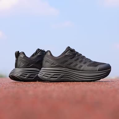 NORTIV 8 Women's Walking Shoes Cushion Running Tennis Shoes ActiveFloat Non-Slip Comfortable Breathable Workout Gym Sports Athletic Fashion Sneakers,Size 9,All Black,SNWS245W - Image 8