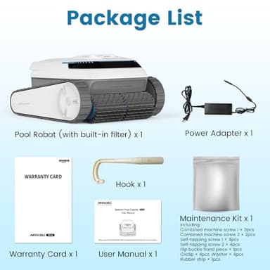 AIRROBO Pool Vacuum for Inground Pools, Smart Navigation Pool Cleaner Robot, Wall Climbing Pool Cleaner, Cleans Pool Floors, Walls & Waterline, 120 Min Run Time, for Above Ground & Inground Pools - Image 9