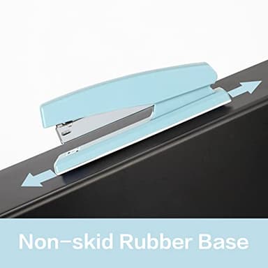 Deli Stapler, Desktop Stapler, Office Stapler, 25 Sheet Capacity, Includes 1000 Staples and Staple Remover, Blue - Image 5