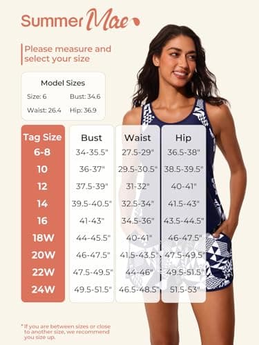 Summer Mae Blouson Tankini Swimsuits for Women 2025 Tummy Control Two Piece Bathing Suits with Sporty Pockets Swim Shorts Cube Size 14 - Image 5