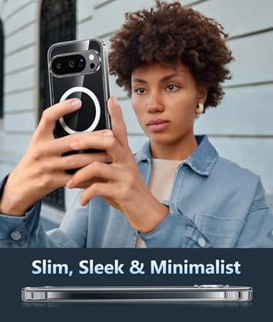 FNTCASE for Google Pixel 10 Case: Pixel 10 Pro Case Google 9/9 Pro Magnetic Clear Slim PhoneCase | Anti-Drop Shockproof Scratch Protective Thin Transparent Crystal Cell Phone Cover(Clear) - Image 7