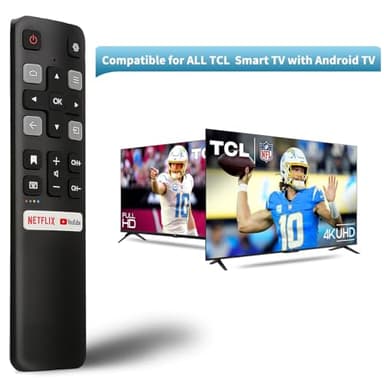 Replacement Remote Control Only for All TCL TV, Compatible for All TCL Android 4K UHD Smart TV(Without Voice Command) - Image 2