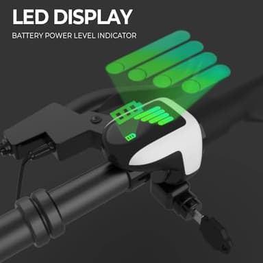 Phantomgogo Commuter R1 - Electric Scooter for Adults - Foldable Scooter with Seat & Carry Basket - 450W Brushless Motor 36V - 15MPH 265lbs Max Load E Mopeds for Adults (Midnight-Black) - Image 5