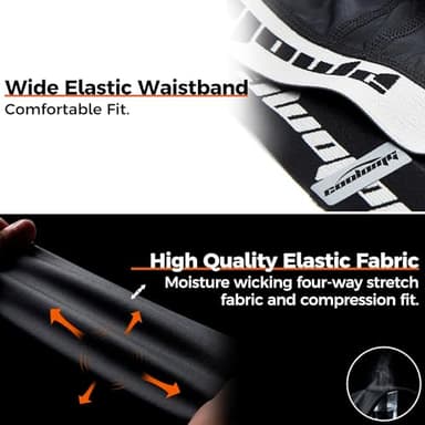 COOLOMG Mens Compression Underwear with Protective Athletic Cup Sliding Shorts Baseball Football Lacrosse Field Hockey White XL - Image 6