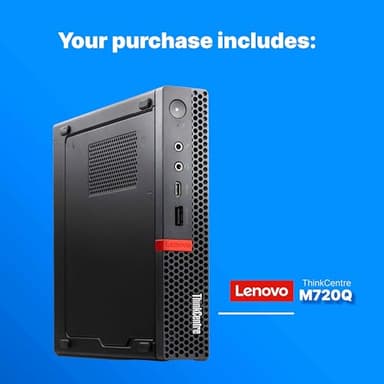 Lenovo M720Q ThinkCentre Mini PC | Windows 11 Pro | Intel i5-8400T | 32GB RAM + 1TB NVME | 5G WiFi + BT | Home or Office Micro Desktop Computer (Renewed) - Image 4