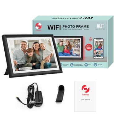 32GB FRAMEO 10.1 Inch WiFi Digital Photo Frame with LED Light, 1280x800 HD IPS LCD Touch Screen, Auto-Rotate Portrait and Landscape, 32GB Storage, Share Moments Instantly via Frameo App from Anywhere - Image 9