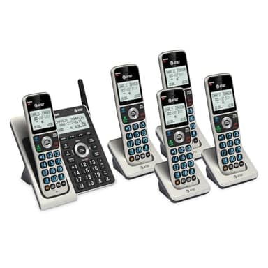 AT&T Cordless Phone 5 Handset with Bluetooth, Landline Phones for Home, Answering System, Smart Call Blocker, DECT 6.0 Extended Range, 2" Backlit Screen, Lighted Keypad with Big Buttons, BL3107-5 - Image 14