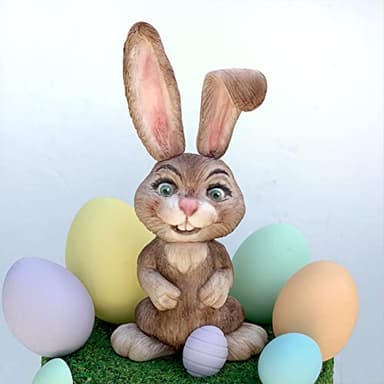 Katy Sue Easter Bunny Silicone Mold for Easter Cake Decorating & Craft. An Easter Bunny Animal Mold. Use with Fondant, Sugar Paste, Chocolate, & Air Drying Clay from Katy Sue Designs Fondant Molds - Image 9