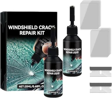 Aelyafle 2PCS Windshield Crack Repair kit,Glass Repair Liquid for Cracks，Quick Fix Windshield & Glass Repair Tools，DIY Automotive Glass Repair，Lasting Results - Image 1