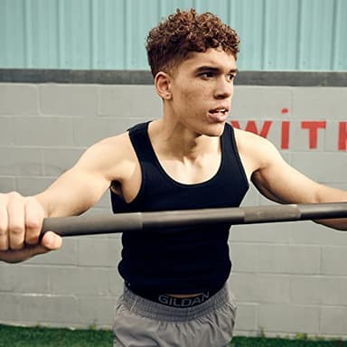 Gildan Men's A-Shirt Tanks, Multipack, Style G1104, Black (6-Pack), 2X-Large - Image 6