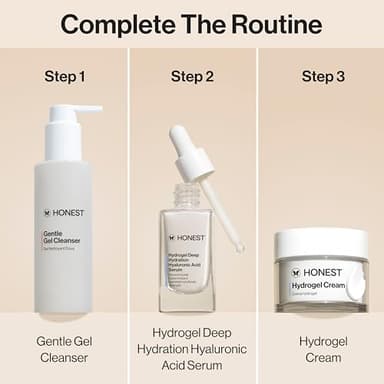 Honest Beauty Hydrogel Cream with Hyaluronic Acid | Lightweight, Moisturizing Water Cream | Gentle for Sensitive Skin, Fragrance Free, Vegan | 1.7 fl oz - Image 7