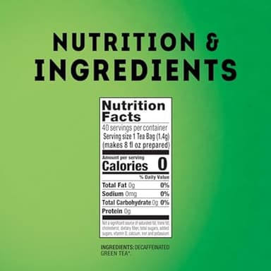 Lipton Decaf Green Tea Bags, Unsweetened Iced or Hot Tea Bags, 240 Total Tea Bags (40ct - Pack of 6) - Image 2