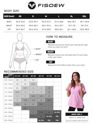 Fisoew Womens Oversized Half Zip Hoodies Short Sleeve Casual Sweatshirts Pullover Tops with Pockets Green - Image 6