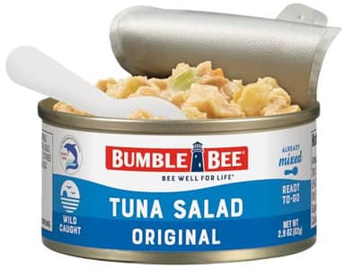 Bumble Bee Lunch On The Run Tuna Salad with Crackers Kit, 8.2 oz (Pack of 4) - Ready to Eat, Includes Crackers, Cookie & Peaches - Wild Caught Tuna - Shelf Stable & Convenient Source of Protein - Image 5