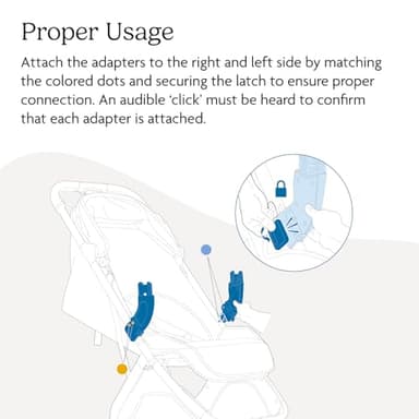 UPPAbaby Adapter for Minu V3 - Compatible with Aria and Mesa Infant Car Seats - Quick + Secure Attachment - 1 Pair - Image 5