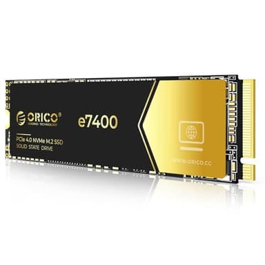 ORICO 4TB NVMe SSD PCIe 4.0- Up to 7400MB/s, M.2 2280 PCIe 4.0X4 Internal Solid State Drive, Fast Heat Dissipation, Compatible with macOS Windows for Gamers and Creators-e7400 - Image 1