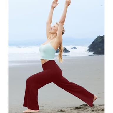 NEW YOUNG 3 Pack Women's Wide Leg Pants with Pockets High Waist Loose Sweatpants Casual Lounge Yoga Workout Palazzo - Image 5