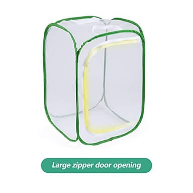 23.6" Large Butterfly Habitat Insect Cage Caterpillars Enclosure Pop-up Clear View 6 Mesh Panels 15.7 x 15.7 x 23.6 Inches Tall - Image 4