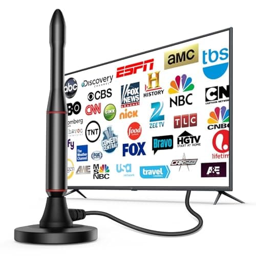 TV Antenna Indoor,650+ Miles Long Range Digital Antenna Indoor for All TV,Antenna for Smart TV for Local Channels,Supports 4K, 1080p - Image 1