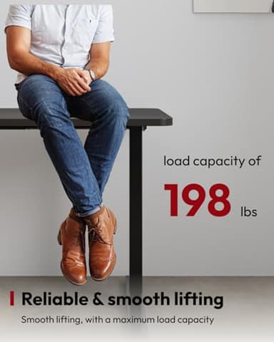 SANODESK Standing Desk Height Adjustable Electric Stand up Desk 71x32 Inches Sit Stand Home Office Desk with Splice Board, Black Frame/Black Top - Image 4