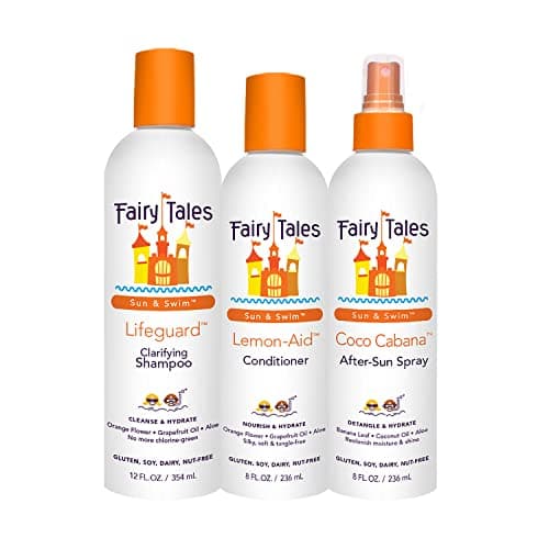 Fairy Tales Swim Shampoo, Conditioner, and Conditioning Spray for Kids- 3 pack | Made with Natural Ingredients in the USA | Chlorine Removal Swimmer Trio | No Parabens, Sulfates, or Synthetic Dyes - Image 1