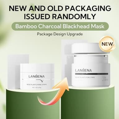 LANBENA 2.0 Blackhead Remover, Nose Plants Pore Strips Deep Cleansing Peel off Mask with Salicylic Acid, Amazonian White Clay, 60Pcs Nose Strips Black Heads Remover from Face - Image 7