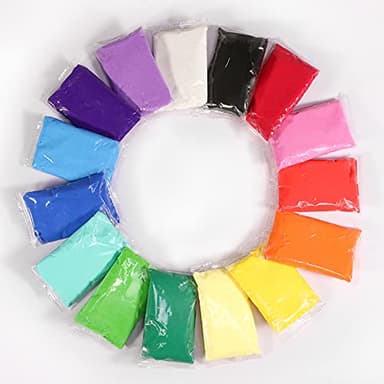 Air Dry Clay 24 Colors, Modeling Clay for Kids, DIY Molding Magic Clay, Toy Gifts for Age 3+ Years Old Boys Girls Kids - Image 2