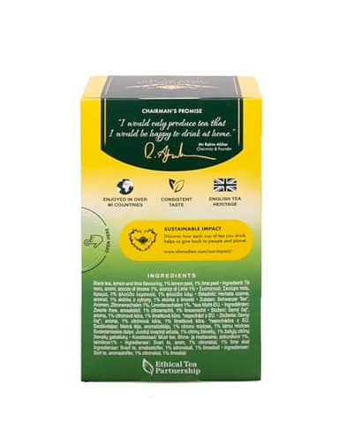 Ahmad Teas - Lemon & Lime Black Tea 1.4oz - 20 Tea Bags - Image 4