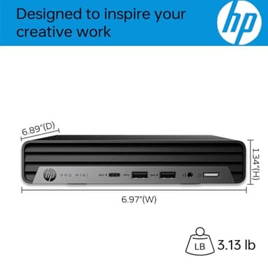 HP Pro Mini 400 G9 Mini PC Business Desktop Computer, 32GB DDR4 RAM, 1TB PCIe SSD, Intel 6-Core i5-12500T (Beat i7-11700T), WiFi 6, Bluetooth, 2 Type-C + 2 DisplayPort + HDMI, Windows 11 Pro, Wendbo - Image 5