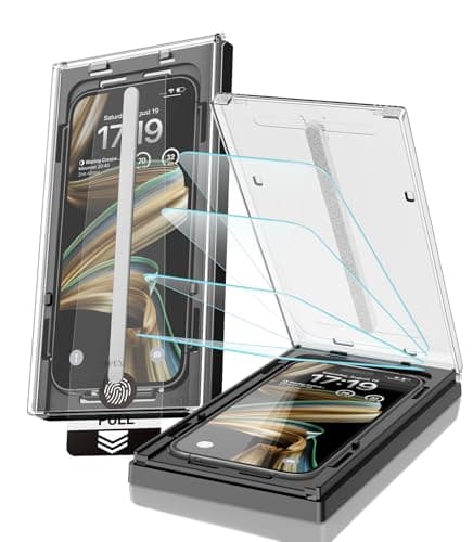 EZ-GLAZ-4 Pack for iPhone 16 Pro Max Screen Protector[6.9"] 9H+ Hardness 12FT Military Grade Shatterproof Long Durable Tempered Glass Film with Flawless Fit Box, HD Clear, Scratch Resistant - Image 1