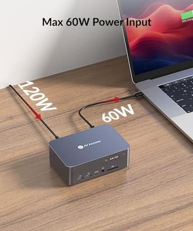 AV Access KVM Switch 2 Monitors 2 Computers with Ethernet, EDID, 4K@60Hz/2K@144Hz/1080P@240Hz, KVM Docking Station Dual Monitor for Laptop & Desktop, USB-C Charge, Aluminum, 3xUSB 3.0, Power Supply - Image 7