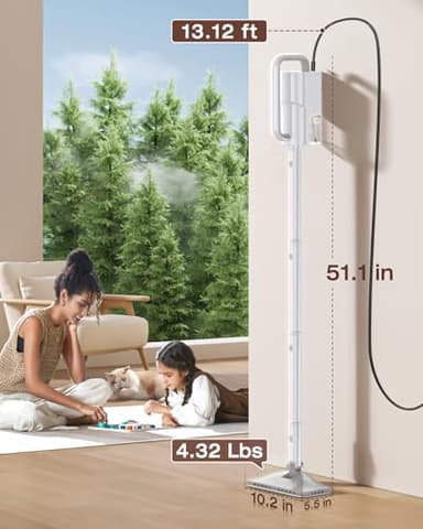 LABIGO 10-in-1 Steam Mop with Detachable Handheld Steamer, 350ml Tank, 10s Heat-Up, 248°F Steam Cleaner, 2-Level Control and Swivel Head for Floors, Carpets, Tiles, BBQ grill and Multi-Surface - Image 8