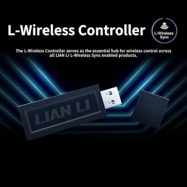 Lian Li UNI Fan TL Wireless 120-Single Pack (Reverse Blade)-2.4 GHz Wireless Signal ARGB Fan-Infinity Mirror-Daisy-Chain-Customizable Lighting-Controller NOT Included & Required - Black (12RTL1W1B) - Image 3
