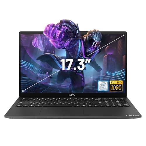 NIMO 17.3" IPS FHD-Laptop, Intel 6 Cores i3-1215U 64GB RAM 1TB SSD (Beat Ryzen 5 7520U, Up to 4.4GHz) Computer with 65W GaN Type C Backlit Keyboard Fingerprint, for Home Student and Business Gray - Image 1