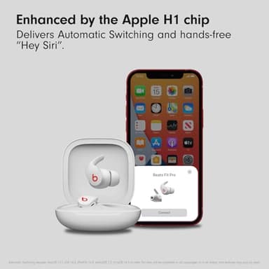 Beats Fit Pro - True Wireless Noise Cancelling Earbuds - Apple H1 Headphone Chip, Compatible with Apple & Android, Class 1 Bluetooth, Built-in Microphone, 6 Hours of Listening Time - Beats White - Image 6