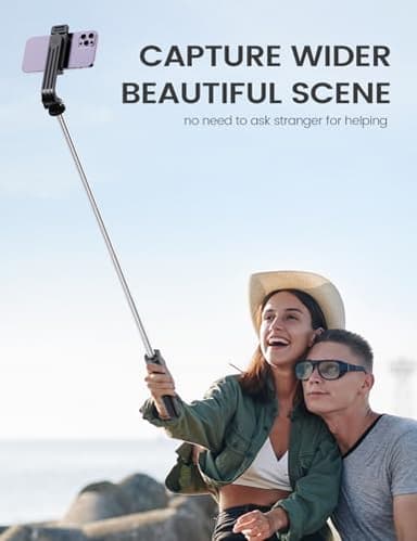 ANXRE Selfie Stick Tripod with Remote, Extendable 360° Rotatable Selfie Stick, 41.7" Phone Tripod Stand for Cell Phone Filming Compatible with iPhone Samsung Android Smartphone Gopro - Image 7